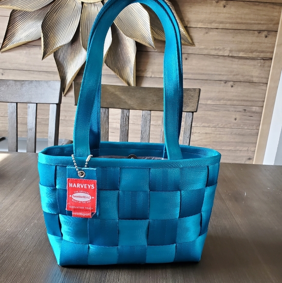 Harveys Handbags - Harvey's seatbelt bags,  medium tote,  turquoise